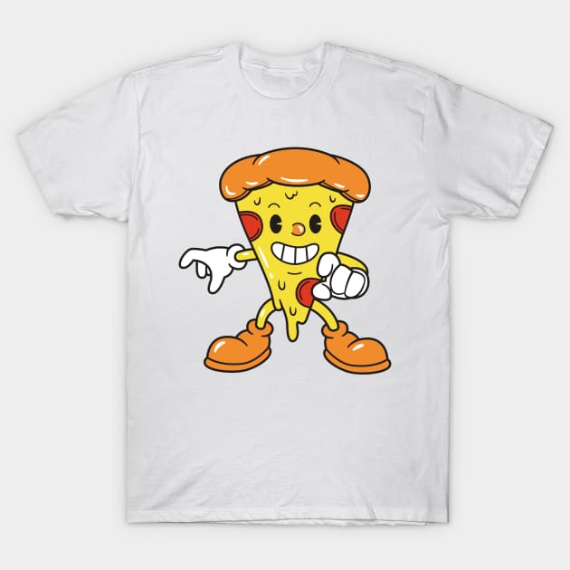 Running Pizza Slice T-Shirt by Ekkoha